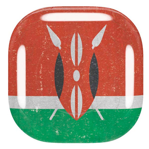 Kenya Flag Distressed Galaxy Buds Pro Skin